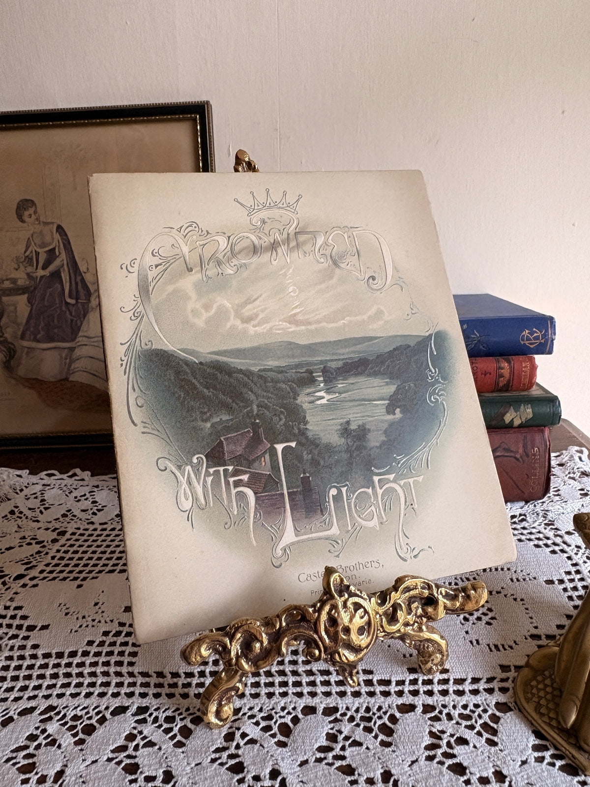 1889 Crowned with Light. A Book of Scripture Texts [etc.] by Castell Brothers